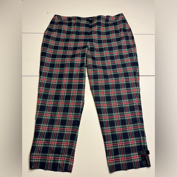Talbots 18WP plaid capri ankle pants - Picture 1 of 10